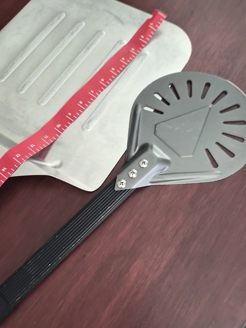 Cuisinart Black Pizza Paddle and Wooden-Handle Aluminum Peel Set - Picture 7 of 11